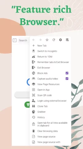 1DM+: Browser & Video Download - скриншот 2