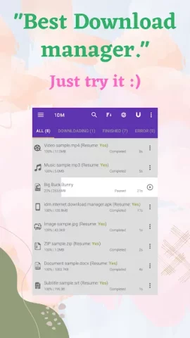 1DM+: Browser & Video Download - скриншот 4