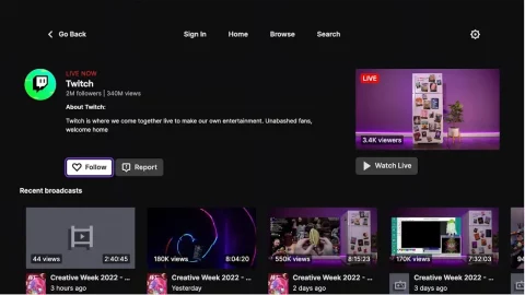 Twitch - скриншот 1