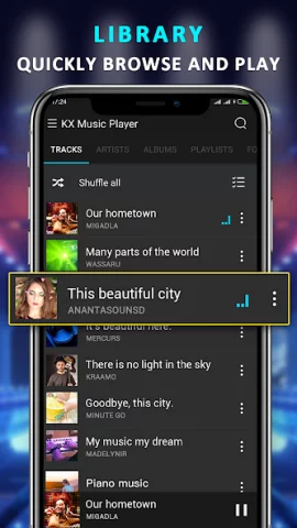 KX музыкальный плеер Pro - скриншот 2