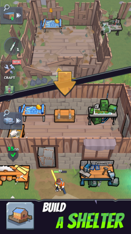 Zombie Slasher: Survival RPG - скриншот 1