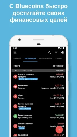 Bluecoins - скриншот 1