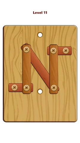 Wood Nuts & Bolts Puzzle - скриншот 1