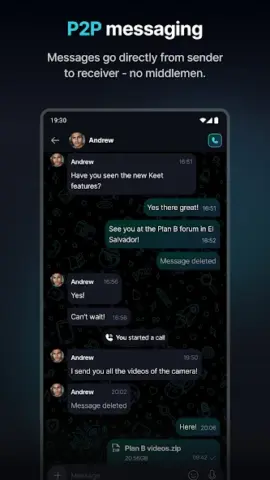 Keet — Private Encrypted Chat - скриншот 3