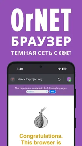 OrNET браузер - скриншот 2