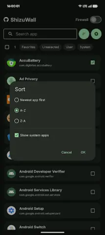 ShizuWall No Root/VPN Firewall - скриншот 2